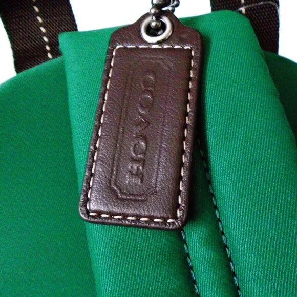 Coach Men Varick Sling Backpack Green F70692 - Picture 12 of 15